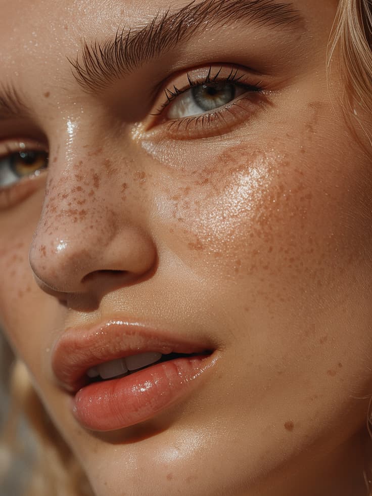 Beauty Close-Up - AI Generated Model
